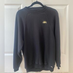 XS Gilly Hicks Hollister black sun embroidered detail sweatshirt